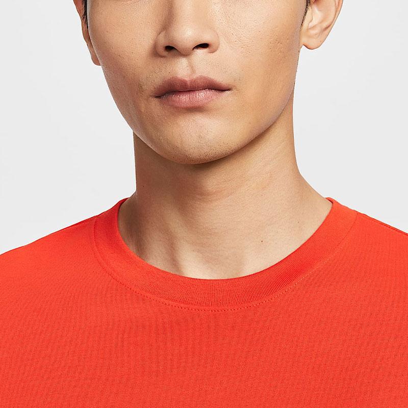 Nike Round Neck Fashion Versatile Short Sleeve Breathable T-Shirt Men Tops Orange HJ3465-633