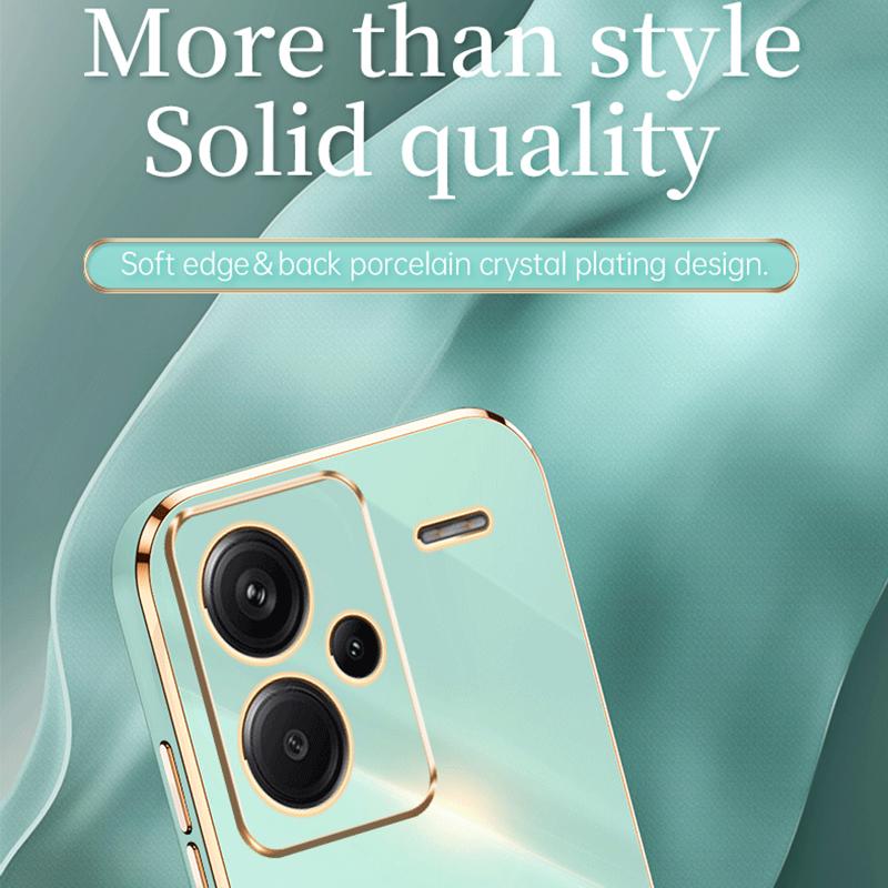 XINLI For Xiaomi Redmi Note 13 Pro+ 5G Soft TPU Case Electroplating Shockproof Phone Cover