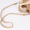 Yogodlns Fashionable Wicker Basket Bag Women's Single Shoulder Slant Cross Handmade Woven Grass Bag Casual Travel Style Small Bag