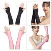 Forearm Cover Sleeve Pair for Passing Work, Thumb Hole Stretchy Fabric Design for Gym Practice and Team Use Daily