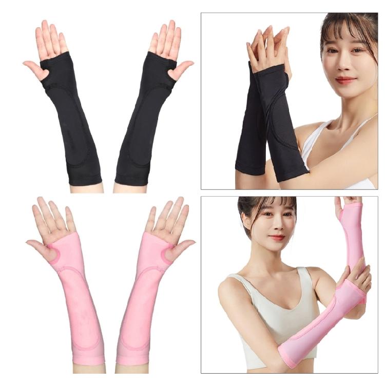 Forearm Cover Sleeve Pair for Passing Work, Thumb Hole Stretchy Fabric Design for Gym Practice and Team Use Daily