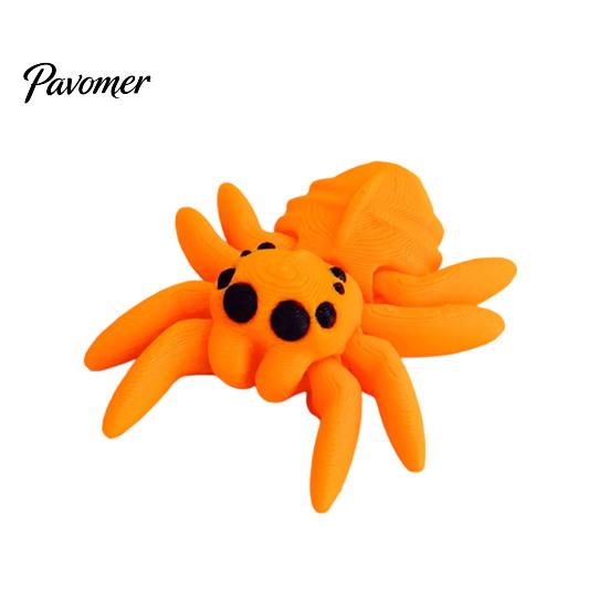 Collectible Spider Toys Halloween Figurine, 3D Printed Articulated Joint with Glow Spooky Home Decorations in Dark Eggs, Decor for Party, Sensory