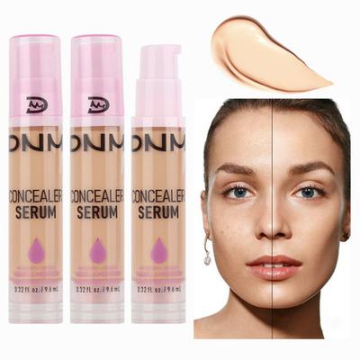 Gesichtsfoundation 8 Farben flüssiger Concealer hohe Deckkraft feuchtigkeitsspendend Ölkontrolle Foundation Poren, 1 Stück