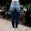 Summer New Jeans Elastic Ripped Slim Fit Comfortable Mid-waist Trousers Women