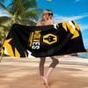 Toalla de Playa de Microfibra con Emblema del Club de Fútbol Wolves, Suave y Absorbente, Secado Rápido, Ideal para Viajes de Verano, Esencial para la Playa, Piscina