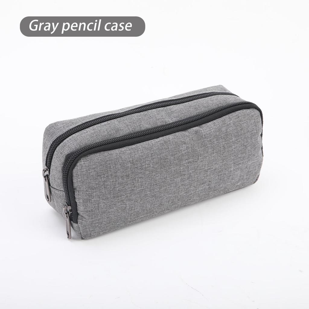 Large Capacity Student Pencil Case: Double-Layer Portable Stationery Bag for Primary & Secondary School