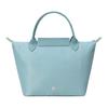LONGCHAMP Le Pliage Green Recycled Canvas With Leather Handbag Small Womens Lake Blue