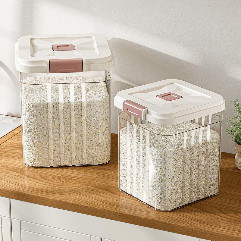 Food Grade Sealed Rice Storage Box - Insect & Moisture-Proof, Large Capacity for Grains & Cereal
