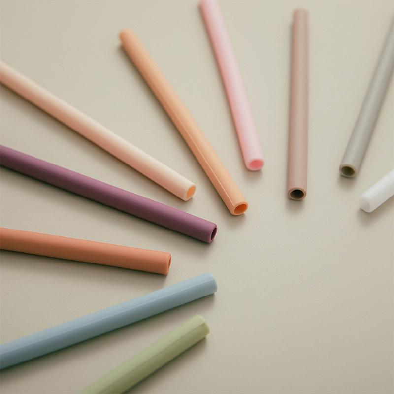 5 Pcs Baby Ins Style Food Grade Silicone Straws Plastic Spiral Drinking Children Use Birthday Party Bar Club Cup