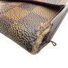 LOUIS VUITTON N61215 Trifold Damier leather Porte Tresor International Purse Brown leather unisex Used