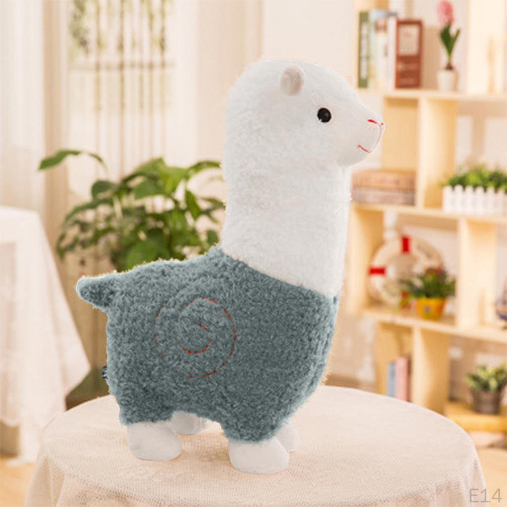 Alpaca Plush Doll Pillow Decoration Comfortable Stuffed for Living Room