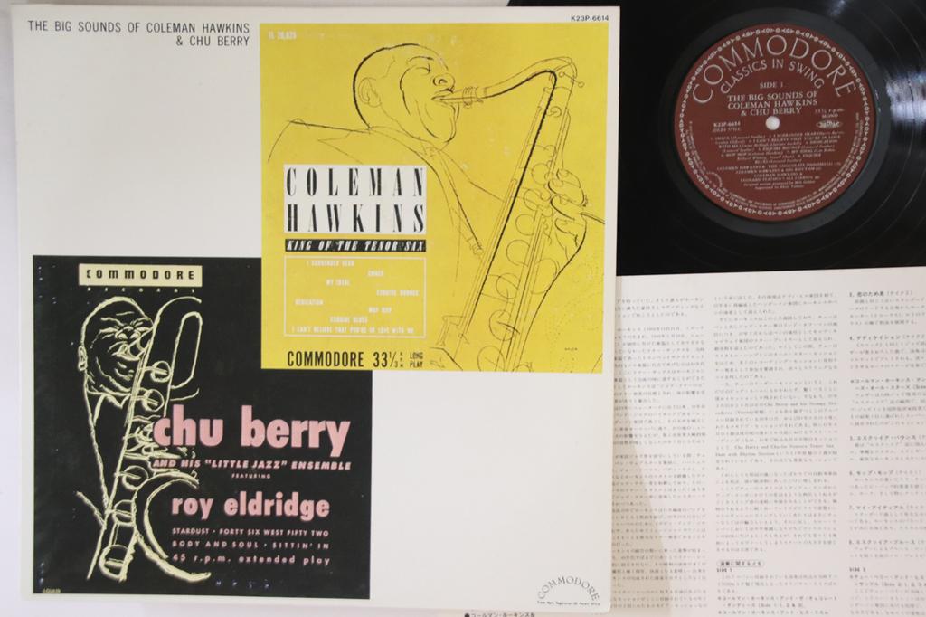 LP Schallplatte COLEMAN HAWKINS, CHU BERRY - Big Sounds Of Coleman Hawkins And C K23P6614 COMMODORE 1979 Japan Jazz Gebraucht