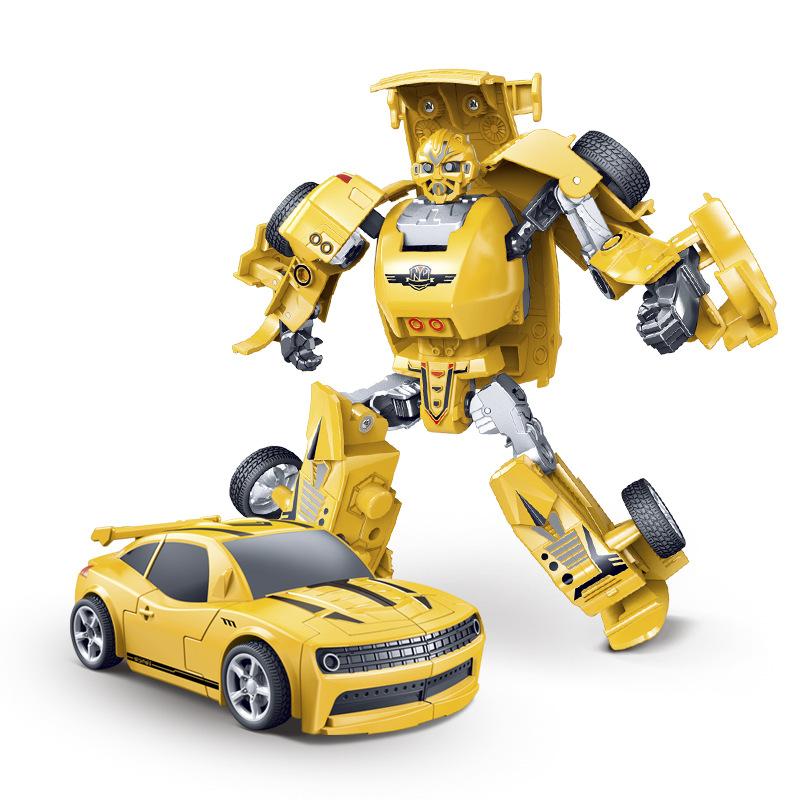 Children'S Inertia Deformation Cop Sports Car Simulation Racing Model Boy Puzzle Deformation Robot Toy Small
