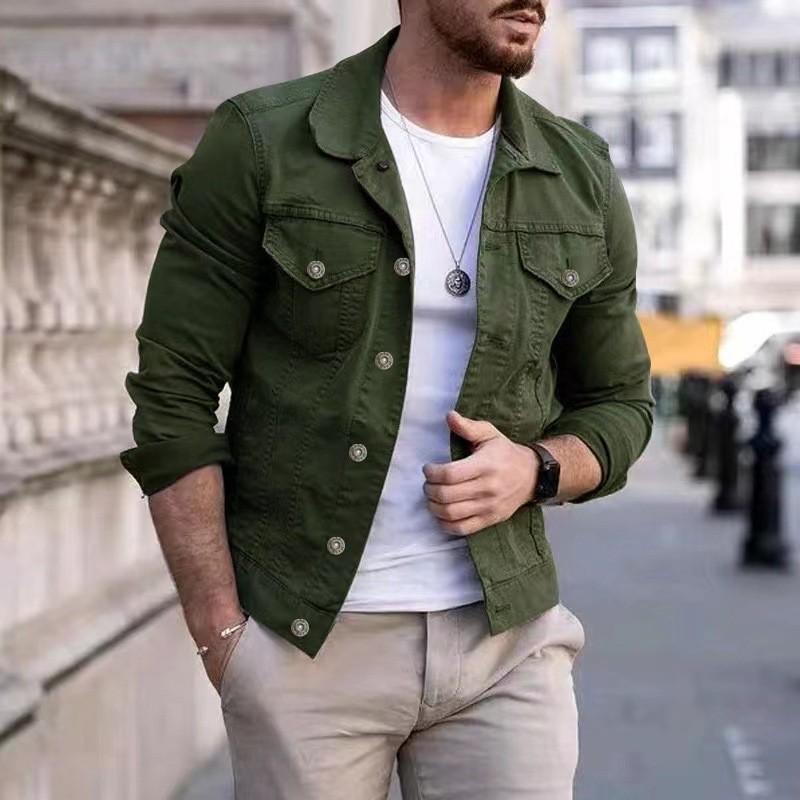 Spring Autumn Mens Casual Jacket With Breathable Cotton Fabric For Youth Sports And Outdoor Wear