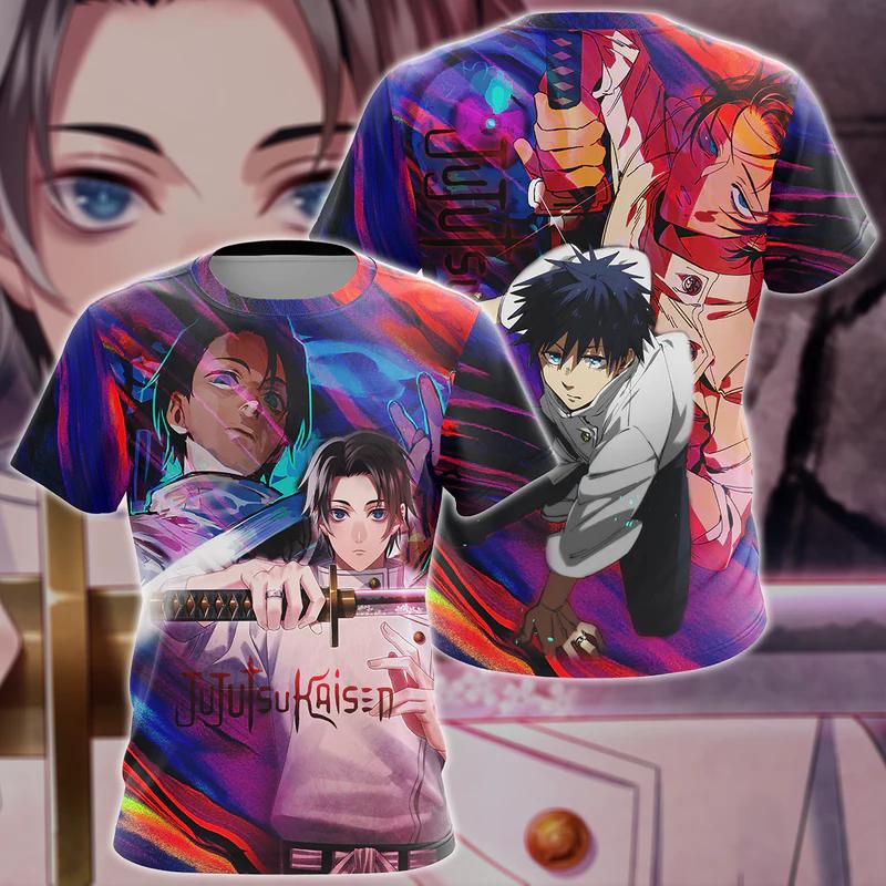 

Футболка чоловіча Jujutsu Kaisen Аніме Дитяча для хлопчиків Годжо Сатору 3D-друк Літня Чоловіча Жіноча Футболки Хараджуку Повсякденні Топи з коротким рукавом S