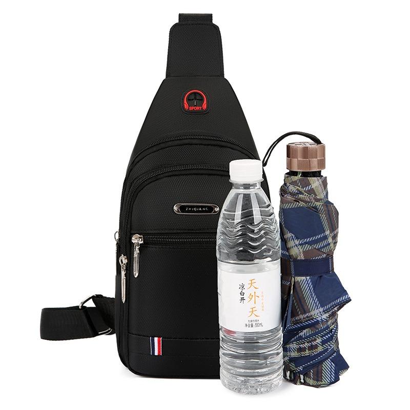 Neue Brusttasche Herrentasche Einzelschulter Umhängetasche Lässige diagonale Umhängetasche Oxford-Stoff Brust schräg Rucksack Trendige kleine Herrentasche