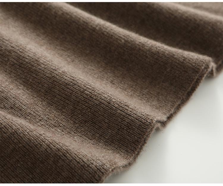 Women's Wool Knit Slimming Classic Hip-Hugging Skirt - Solid Color