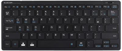 Elecom Bluetooth-Tastatur Scherenmechanismus Typ Leicht Kompatibel iPad Surface Chromebook Schwarz Multi-OS TK-FBP102BK