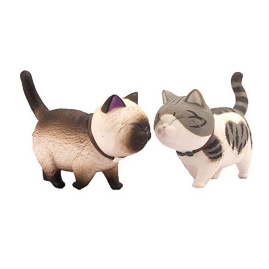 9 buc drăguț rotativ desen animat păpușă pisică jucărie desktop ornament tort decor copii cadou