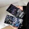 Cool Black Graffiti Phone Case For Samsung S 20 21 22 23 lite plus ultra Clear Mobile Cover Funda