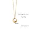 New Design Geometric Round Circle Clavicle Chain Necklace For Women Party Jewelry Gifts