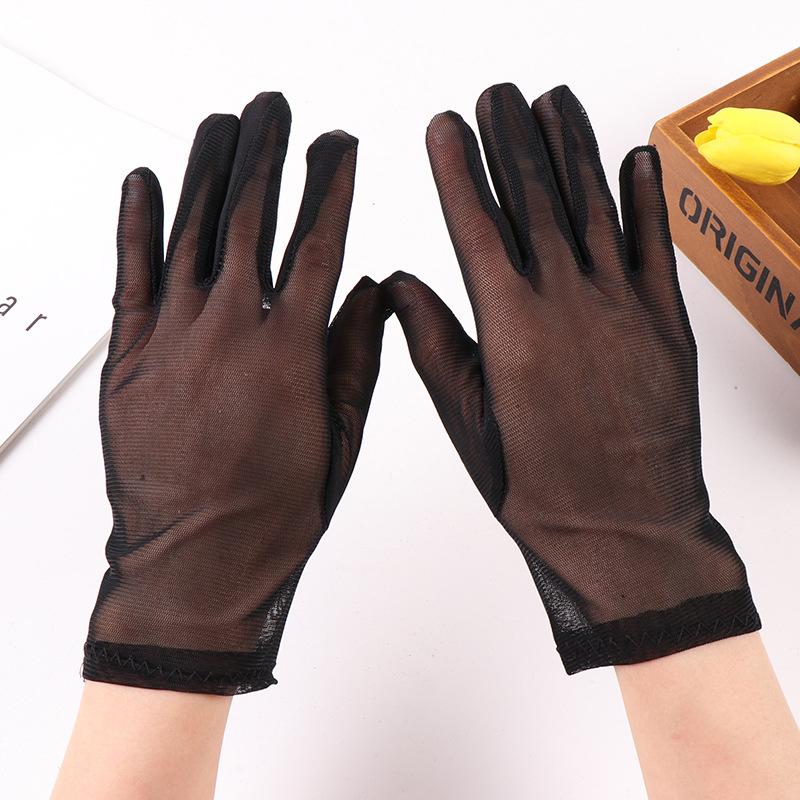 

Женские перчатки, черные уличные солнцезащитные кружевные аксессуары