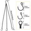 Hanging Basket Chain Flower Pot Hanging Chain Replacement Plant Hangers Flower Pot Bird Feeders Hanging Basket Chain Hang Hooks