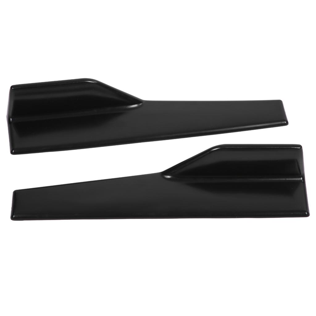 Car Side Skirt   Matte Black High Strength Plastic Lightweight   Splitter Winglet Canard Diffuser for Most Vehicles 2 PCS