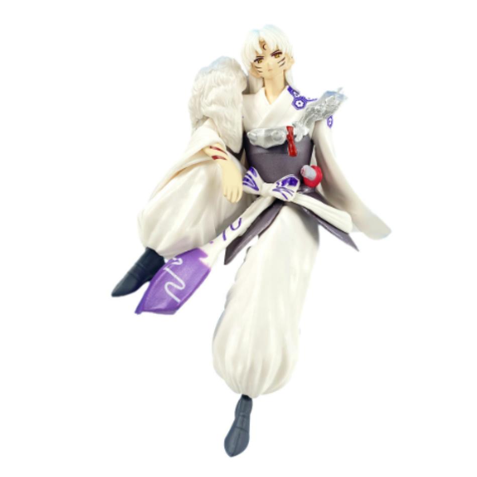 14cm InuYasha Anime Figure Kingdom Miyagako Sesshomaru Action Figure 1514# Sesshoumaru/1300# Inuyasha Figure Model Doll Beautiful Toys