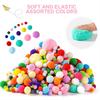 20g 8-30mm Color Random Fluffy High Elasticity Soft Pompoms Home Furnishings DIY Hand-sewn Craft Wedding Decoration
