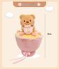 Large Plush Butter Bear Bouquet Doll for Hugging and Sleeping