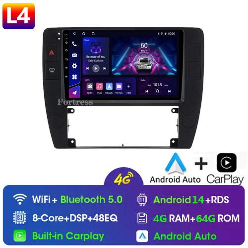 For VW Passat B5 2000 - 2005 360 Camera Android 14 Radio Car Multimedia Autoradio CarPlay 4G GPS RDS HD Recorder NO 2 Din
