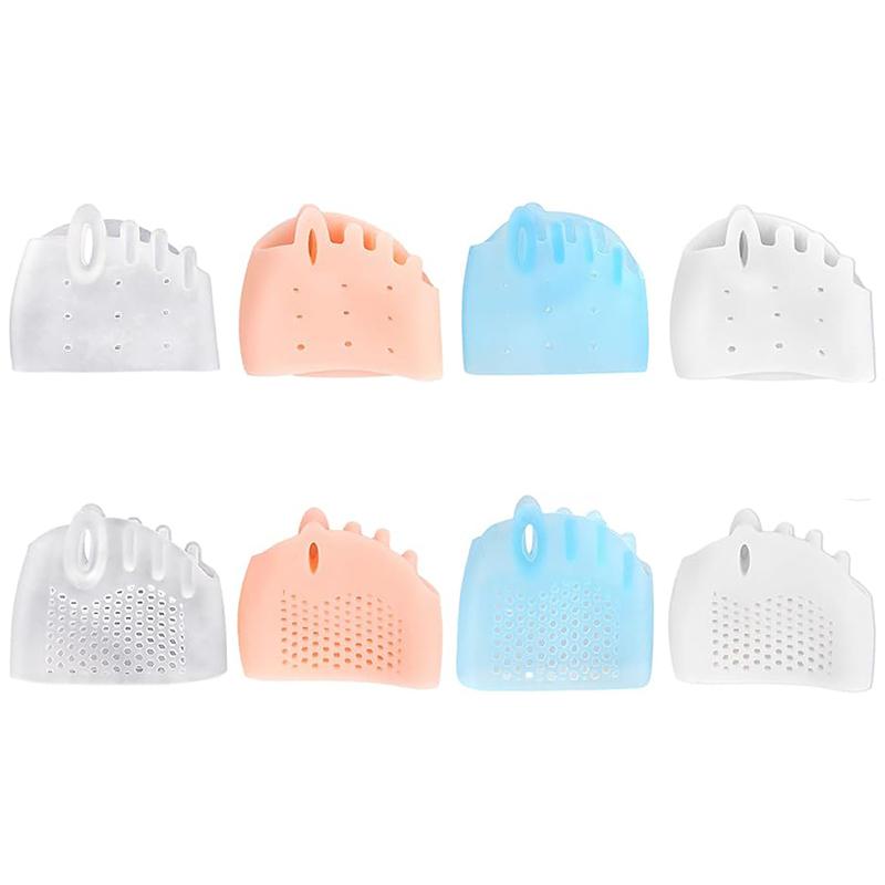 

{Summer2} 4 Pairs Silicone 5 Holes Honeycomb Toe Separator Gel Pain Relief Insoles Calluses Blisters Prevention Corns Foot Care