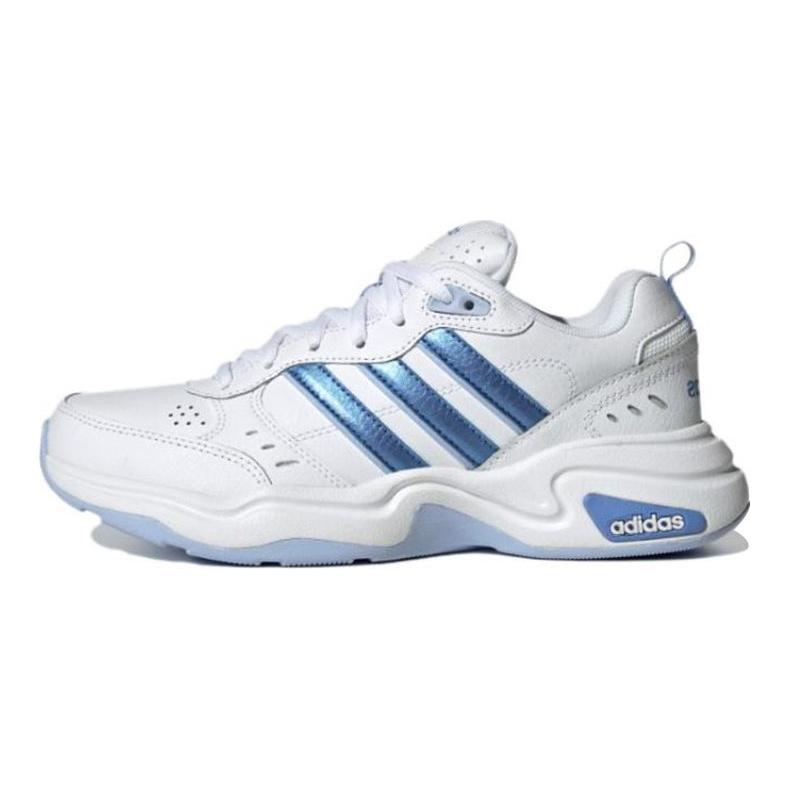 Adidas Neo Strutter PU Leather Casual Low-Top Sneakers Women Sneakers Blue HQ1824