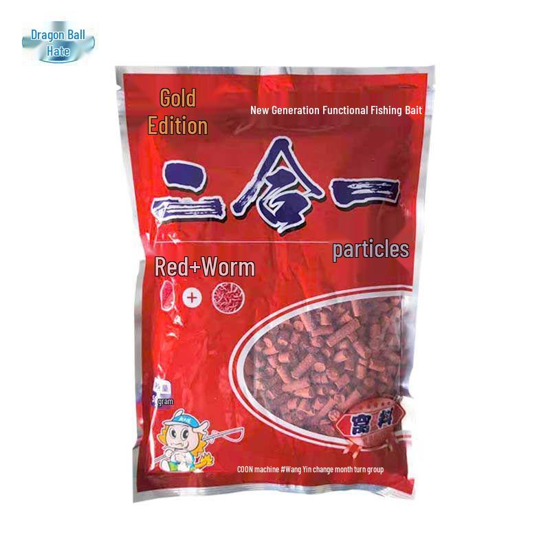 Dragon King Gold Edition 2-in-1 Rote Wurm Granulatköder für die Angelei auf Wildkarpfen und Karauschen