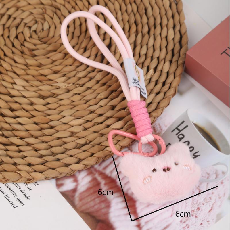 

Cartoon Plush Kitten Bear Keychain Charm Doll Ornament