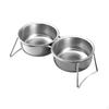 Bowl Feeder Station with Stand Pet Bowls Tilted Cat Dog Dish and Waterer for Puppy Cats