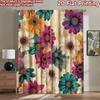2D Flat Photography Backdrop Popular Party Party Backdrop Colorful Floral Arrangement 100% Polyester Anniversary for Home