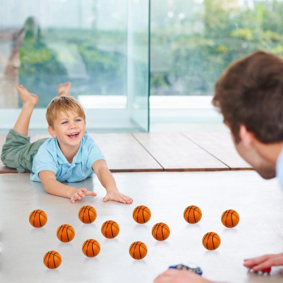 12 Stück Mini Ball Spielzeug Angst Stressabbau Realistischer Mini Knet-Basketball