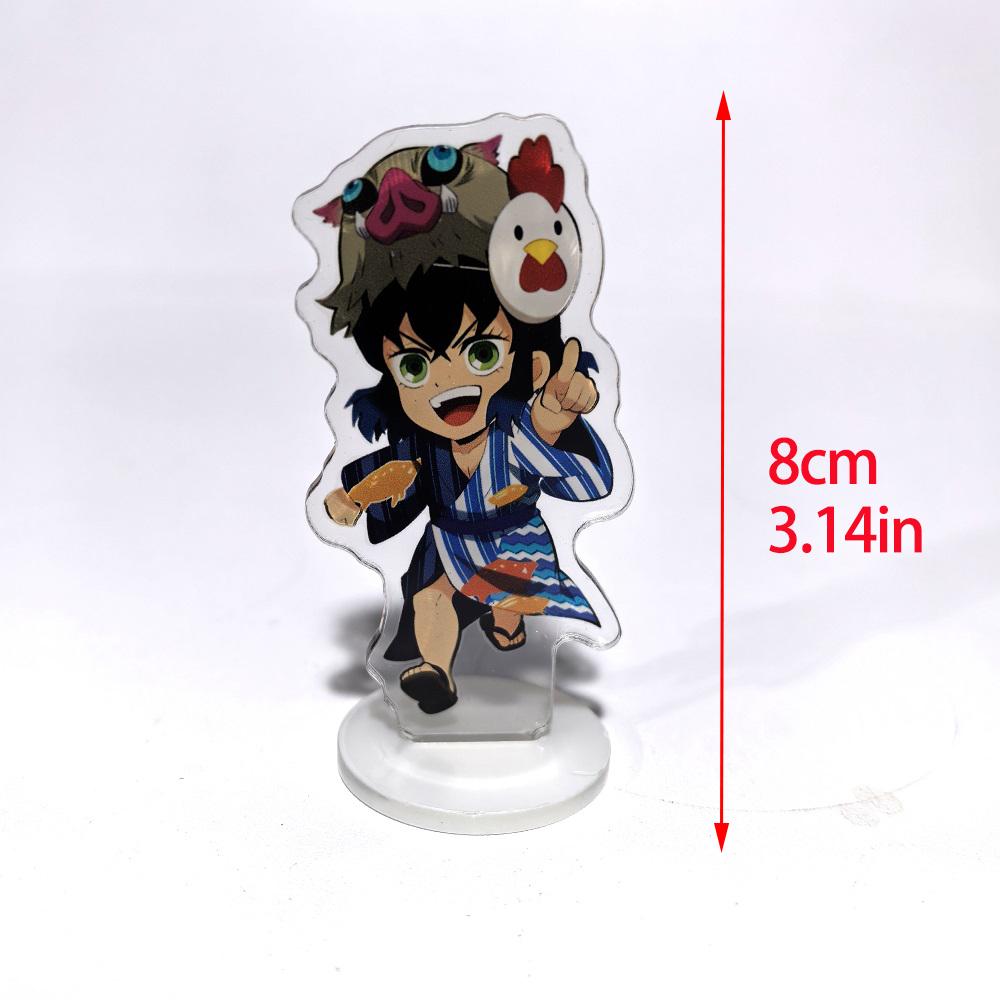 Japan Anime Demon Slayer Kimetsu No Yaiba Acrylic Stand Model Action Kamado Nezuko Hashibira Inosuke Desk Decoration Plate Toys