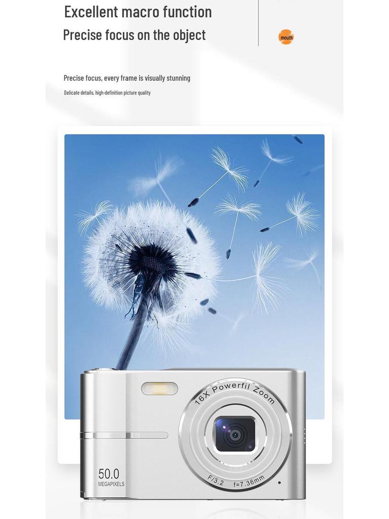 4K Ultra-Clear Camcorder with Long-Lasting Removable Battery - Perfect for Travel