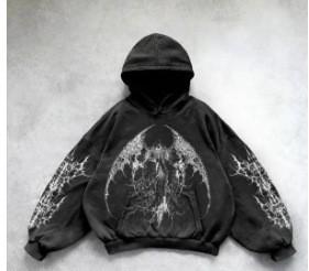 Washed hooded sweater pullover hoodie winter