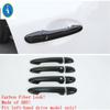 For Mazda 6   Car Door Pull Doorknob Handle Hand-clasping Cap Cover Trim Chrome / Carbon Fiber Look Exterior Accessories