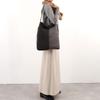 Cuco Two-Tone Mouton-Style Shoulder BagA4 Size, 2453111057, D Gray (392)