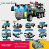 Nuclear-Powered Aircraft Carrier Transformation Building Blocks Educational Toy Set