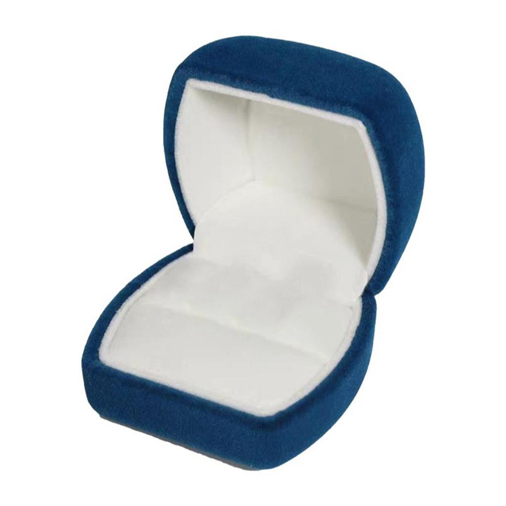 1pc Engagement Velvet Ring Box Jewelry Display Storage Boxes For Wedding Ring Valentine's Day Gift Organizer Earrings