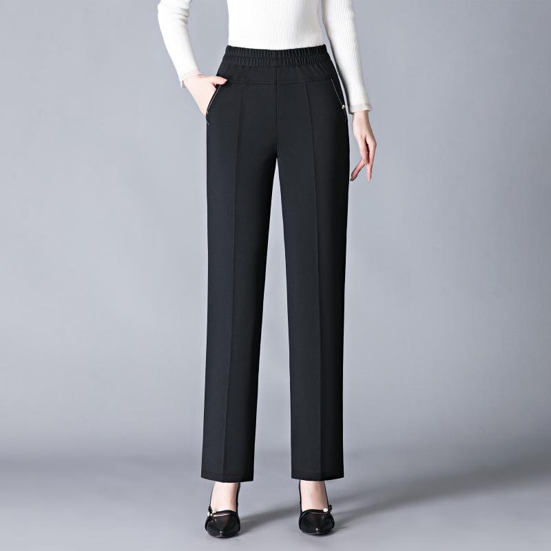 

2026 High Waist Casual Autumn/Winter Loose Trousers for Middle-Aged Women 5XL (140-150 jin)