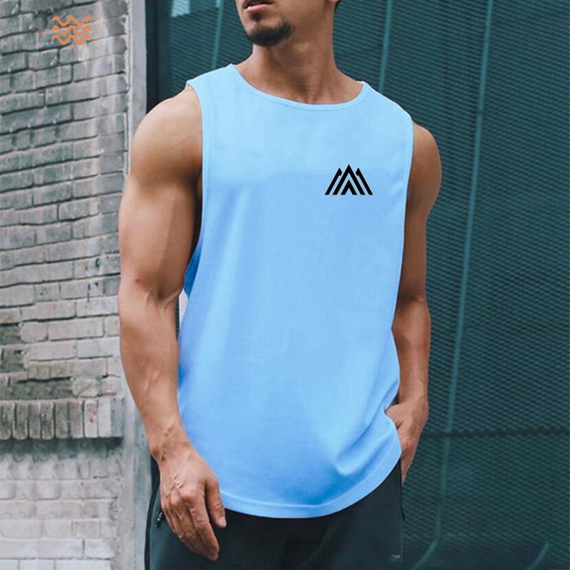 Men'S Clothing Four Seasons Outdoor Basketball Quick Dry Fashion Gym Tank Top Sport Leisure Breathable Sleeveless Shirt
