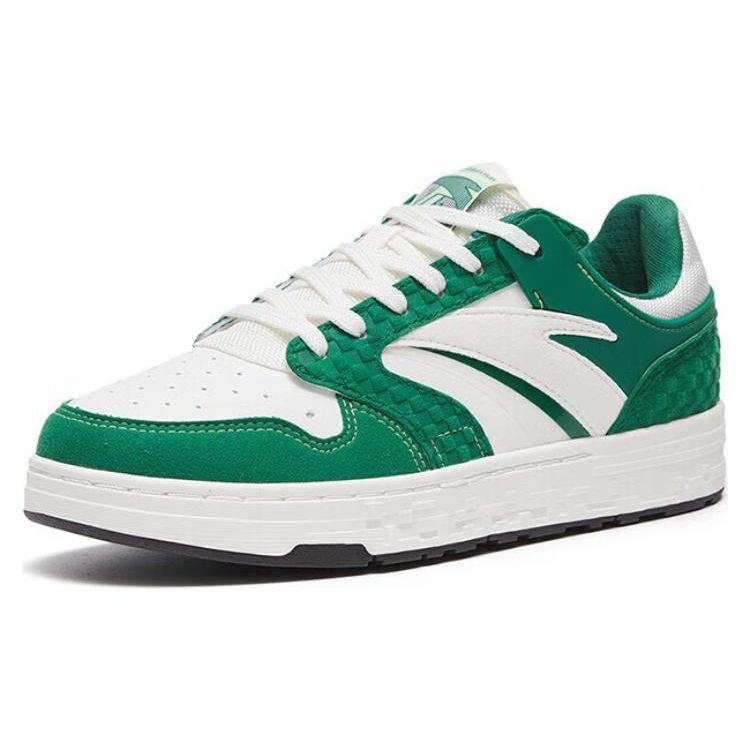 Anta Street Resistant Low-Top Skate Shoes Women Sneaker Green White 122318051-11