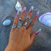 Dark Skull Ring Set Punk Spider Serpentine Ring Set Halloween
